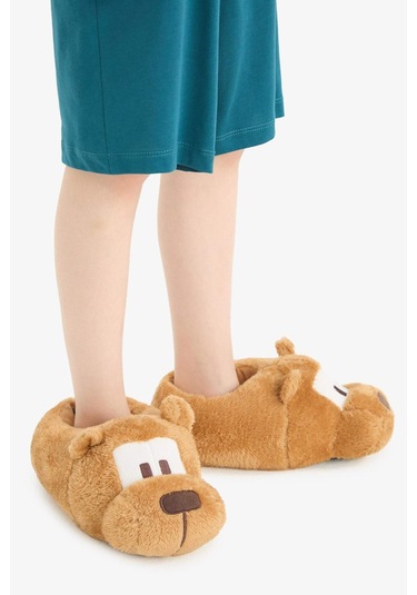 Defacto Erkek Çocuk Düz Taban Panduf F1915a825wnbn450 Kahve