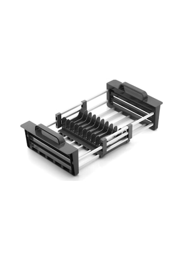 Primanova Candia Genişletilebilir Tezgah ve Lavabo Üstü Bulaşıklı Gri