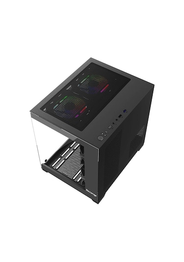 Revenge Nova 500 W Psu Dahil 3 Rgb Fanlı Temperli Cam Panel M-atx Gaming Oyuncu Bilgisayar Kasası Siyah