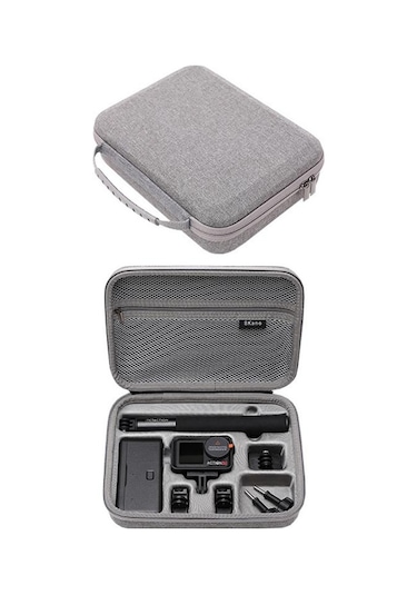 Bkano Djı Osmo Action 4/5 Pro Set Saklama Çantası Organizatör Kılıfı Sert Kılıf Çanta Gri