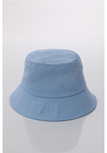 Kadın Balıkçı Açık Mavi Kova Bucket Şapka Açık Mavi