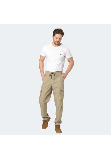 Slazenger RONDA Erkek Cepli Bej Eşofman Altı