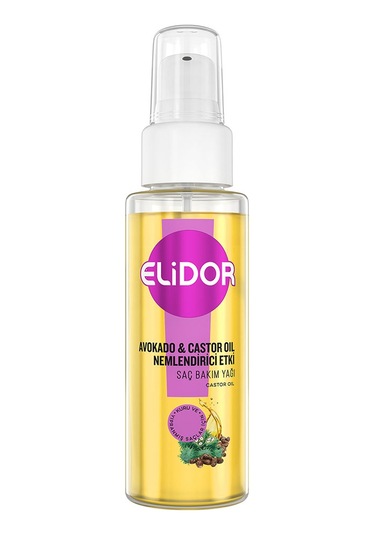 Elidor Avokado ve Castor Oil Nemlendirici Etki Saç Bakım Yağı 80 ML