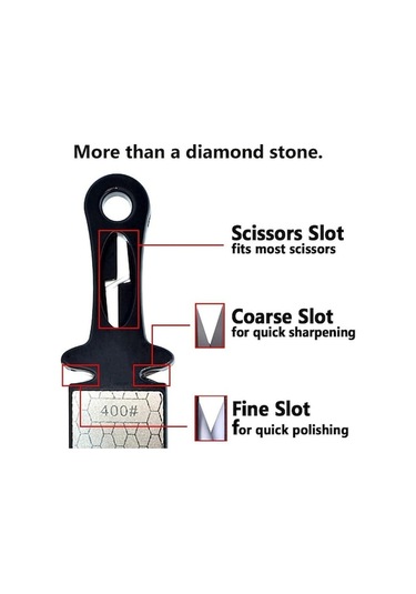 Ulzyvf 5-ın-1 Elmas Bileme Plakası Seramik Bıçak Bileyici Çubuk Çift Taraflı 400/1000 Grit Petek Yüzey Dış Mekan