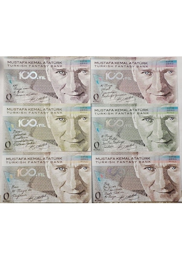 Fantezi Para Seti - Turkish Fantasy Bank Zero - 0 Euro