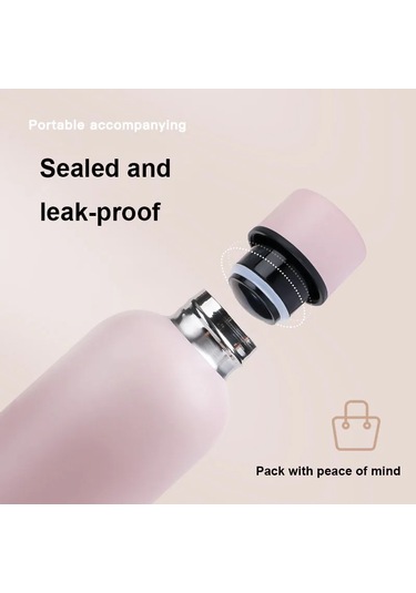 500/750ml Küçük Ağız Termos Bardak, Dış Mekan Paslanmaz Çelik Diğer Siyah