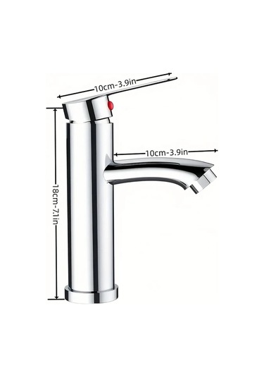 Chuangyinshop 1pc Paslanmaz Çelik Tek Delikli Chrome Kaplama Seramik Vanalı Banyo Bataryası 23 Ve 62 Inch Diğer