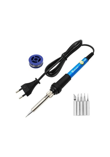 Ayarlanabilir Dijital Ekran 80w Elektronik Lehimleme Demir Elektrik Kaynağı Blue 60w Set-1 220v Eu Plug Fy