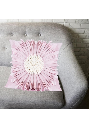 Suntek Magideal 3d Ayçiçeği Yastık Kılıfı 18 X Inç Ev Pembe