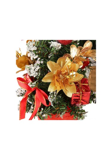 Monyee 20 Cm Gümüş Mini Noel Ağacı - Pvc Masaüstü Dekorasyonu - Ev İçin Noel Hediyesi