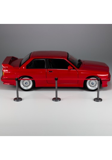 1:24 Ölçek Diorama Kordon & Kalabalık Kontrol Direği Seti, Diorama Aksesuarı 1 Set 1/24