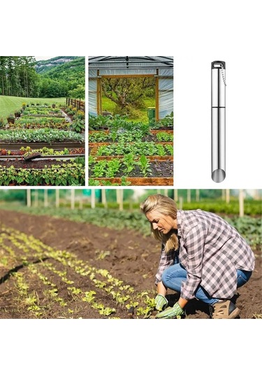 Manuel Bitki Dikim Makinası Metal Bahçe Bitki Dikim Makinası