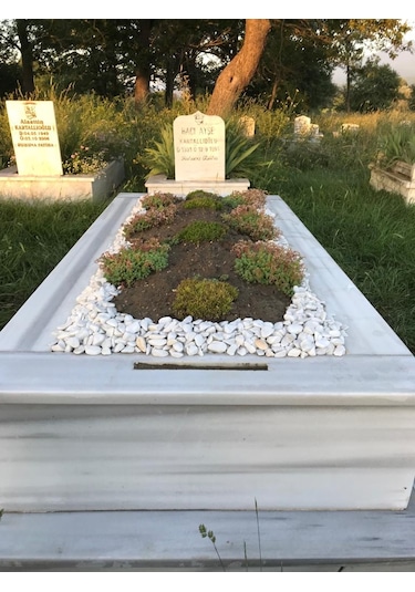 Mezar Taşı  15 Kg 2-4 cm Beyaz Dolomit Tamburlanmış Beyaz Doğal Taş