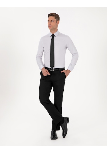 Pierre Cardin Erkek Gri Gömlek Basic 50315407-vr024 Gri
