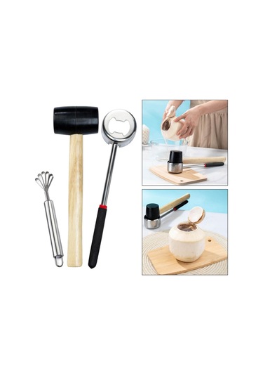 Soulader Hindistan Cevizi Kırma Aleti, Taze Hindistan Cevizi Açacağı, Pratik Ceviz Kıracağı, Sağlam Metal Hindistan Cevizi Kıracağı, Ev Tipi Diğer