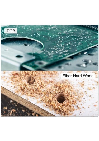 Pcb Mini Karbür Freze Kesici 0.8-3.175mm 10 Lu Set 3.175mm Shank