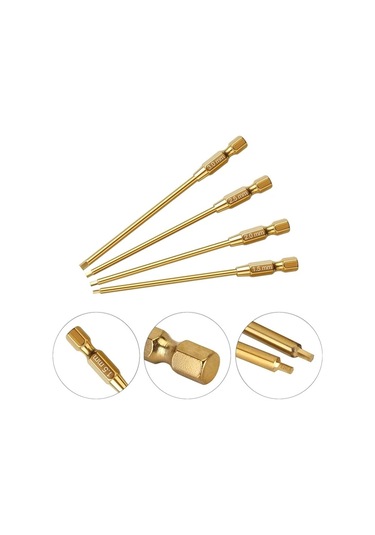 Xuweiwei 4 İn 1 Rc Alet Seti Varyant Altıgen Vida Ve Somun Sürücü 1.5mm 2.0mm 2.5mm 3.0mm Model Araba Tamir Metal