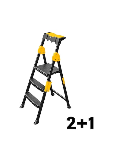 Sgs 2+1 Basamaklı Metal Merdiven Prostep