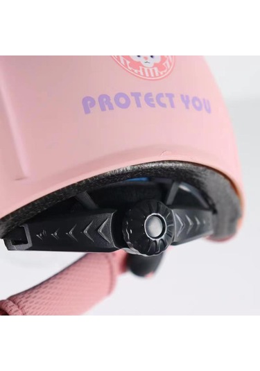 3c Sertifikalı Çocuk Sevimli Karikatür Koruyucu Baret Pembe