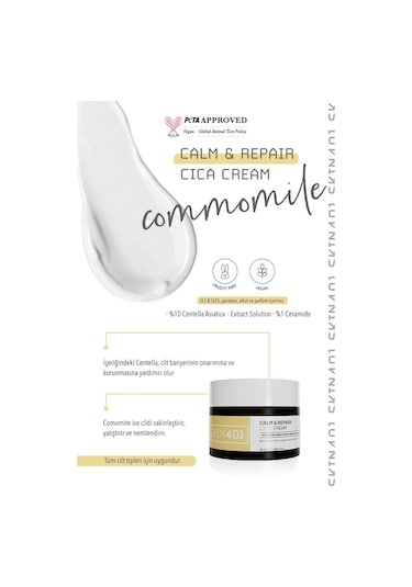 Skin401 Sakinleştirici Ve Bariyer Onarıcı Centella Krem 50ml