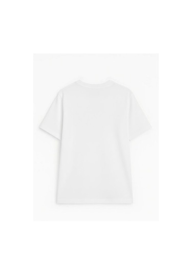 Markapia Woman Kadın %100 Pamuk Basic T-shirt Beyaz
