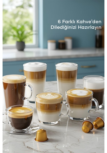 Sinbo SCM-2996 PRO Cappuccino Latte Espresso Makinesi Siyah