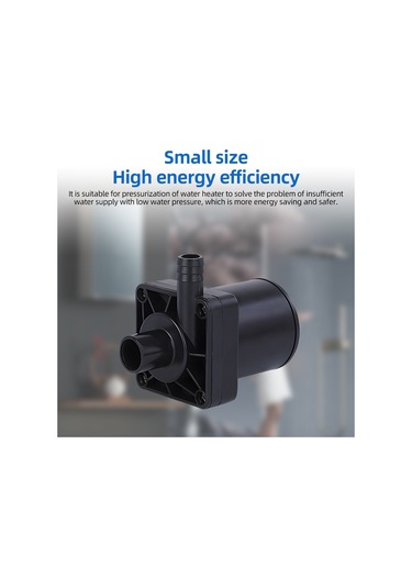 Lemestar 12v 700l/h 5m Lifting Suşlu Pompa, 70 C Isı Dayanıklı, 18w, Güneş Enerjisi/su Kullanıma Uygun, Akıllı Tuvalet/medikal Cihazlar İçin, Siyah