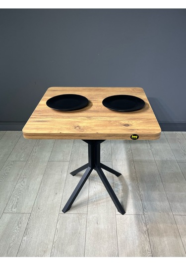 Roma Atlantik Çam Mutfak Yemek Masası Balkon Masası Kavisli Köşe Metal Siyah Ayak 80 Cm Roma Atlantik Çam Mutfak Yemek Masası Balkon Masası Kavisli Köşe Metal Siyah Ayak 80 Cm