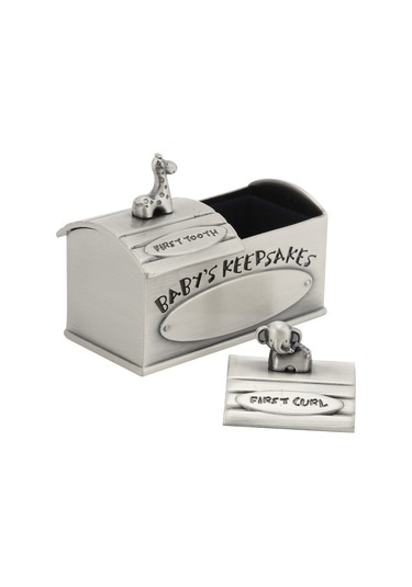 Moveevo Çocukların Diş Ve Tüy Hafızalarını Saklamak İçin Avrupa Stili Çinko Alaşımlı Mini Anı Kutusu - Gümüş Rengi, Ev Dekorasyonu Ve Hediye Seçeneği