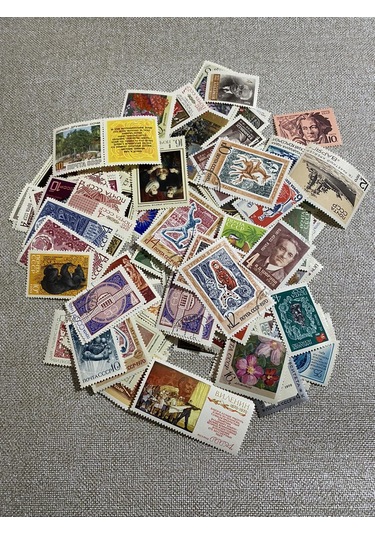 Rusya Posta Pul Koleksiyonu 4000 Adet - Rus Yabancı Posta Pulu B03