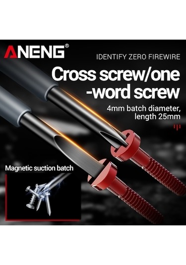 Moly 2 Adet Kelime/çapraz Elektrik Test Cihazı Tornavida Kalem Seti Ev Elektrikçi Araçları