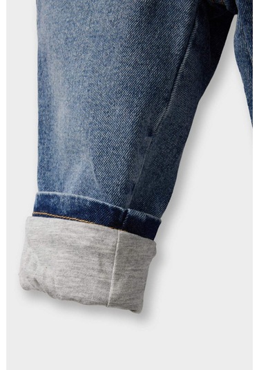 Defacto Erkek Bebek Beli Bağcıklı Jean Pantolon F3790a525aunm28 Mavi-nm28