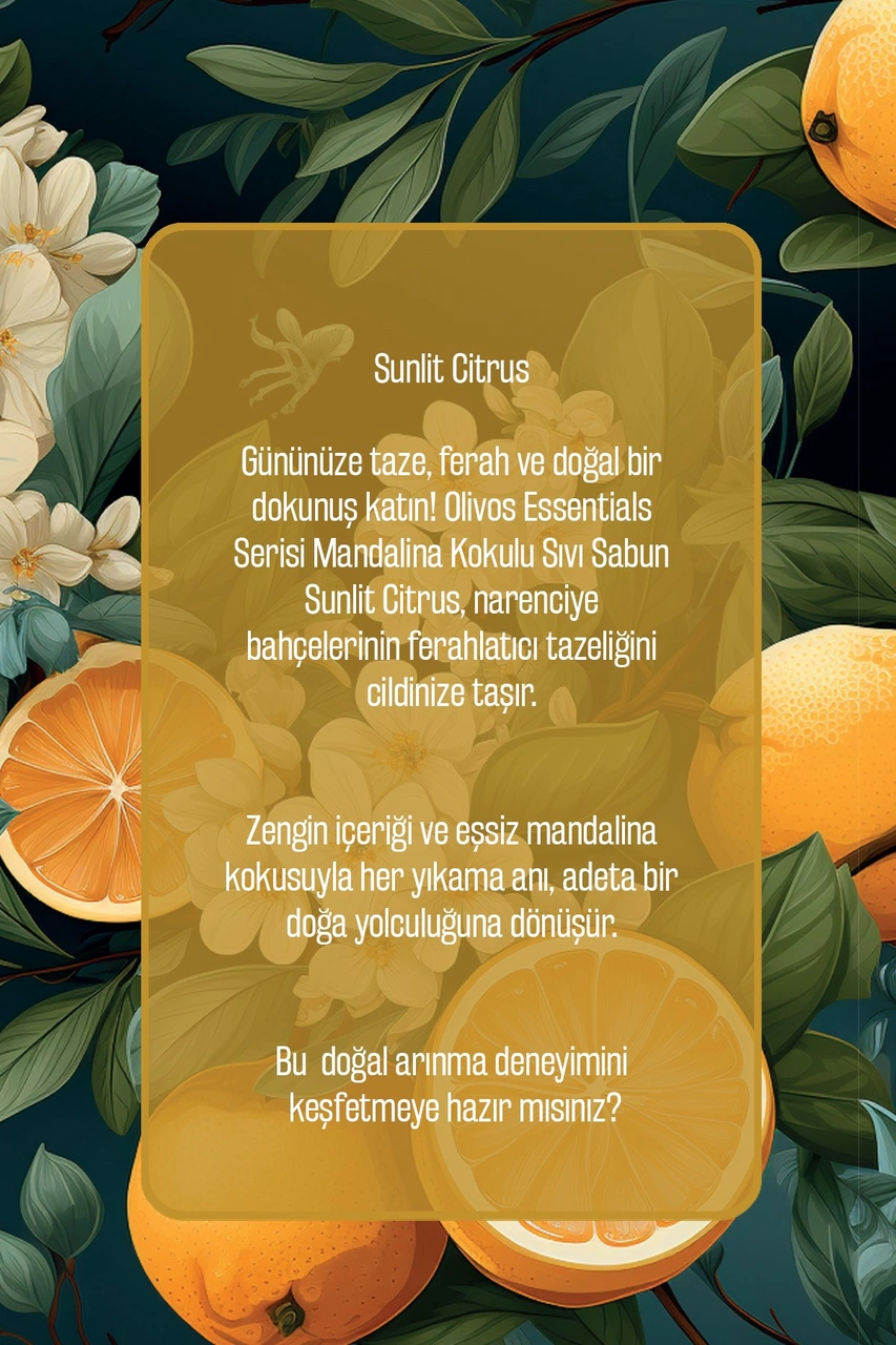 Olivos Bodrum Mandalinası Sıvı Sabun 500 ML