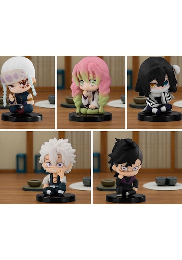 Demon Slayer İblis Avcıları İblis Keser 5 Li Anime Figür Koleksiyon Oyuncak Seti Tengen Mitsuri 5 Cm Demon Slayer