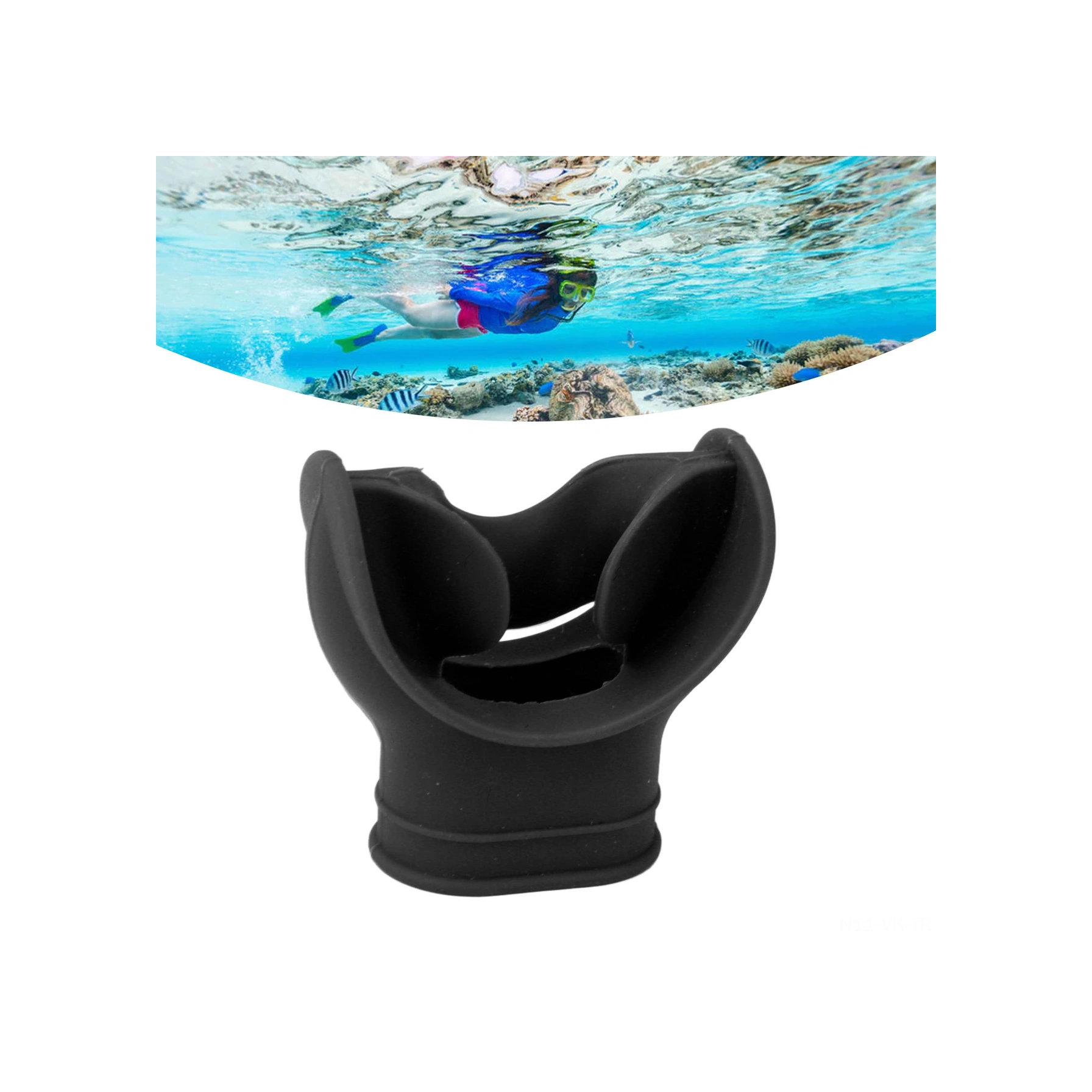 Vkemall Scuba Dalış Regülatörü Ağız Ucu - Universal Silikon Malzeme, Konforlu Tıkaç, Sünger Dalış Ve Serbest Dalış Ekipmanı Beyaz