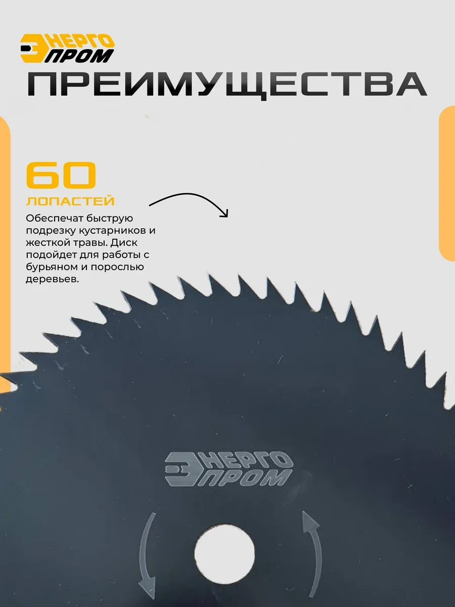 Energoprom Gt-60bm Trimmer Diski, 60t Siyah-255 1,3mm 394343781