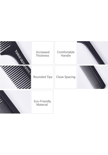 Shineyee Profesyonel Anti-statik Karbon Fiber Saç Tarağı - Ergonomik Tutuşlu Dayanıklı Kuaför Fırçası