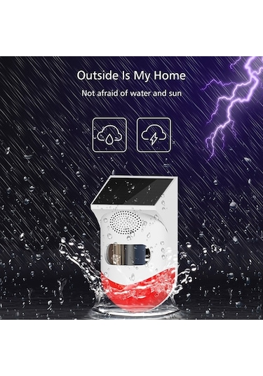 1291 Güneş Enerjili Sensörlü Alarm Hırsız Ve Yabani Hayvan Kov...