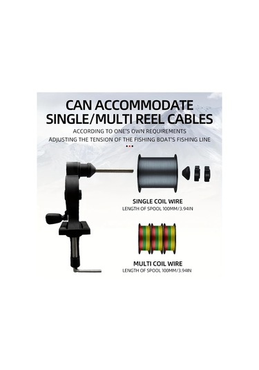 Xuweiwei Çok Fonksiyonlu 1 Adet Olta İpi Sarma Makinesi Ayarlanabilir Taşınabilir Balık Makinesi Makara Hattı Sarıcı Seti