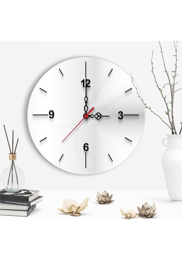 Dekoratif Farklı Tasarım Ahşap Duvar Saati - 3 Çok Renkli