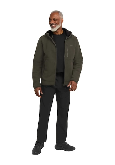 Jack Wolfskın Jack Wolfskin Lake Ridge Hooded Erkek Yeşil Outdoor Ceketi E0205 Haki