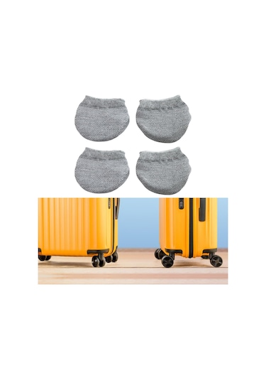 Homyl Bagaj Bavul Tekerlekleri Çoraplar Basit Tekerlekli Gri Gri
