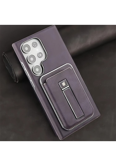 Turcoshop11 Samsung Galaxy S23 Ultra Manyetik Kapaklı Kılıf Dikme Standlı Koruma