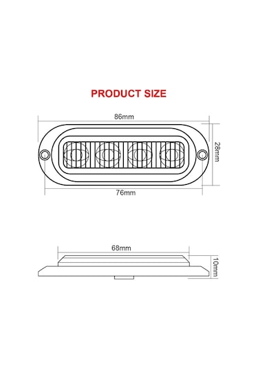 Sones 5 Adet Mk-087 Araba / Kamyon 4led Yan Marker Gösterge Işıkları Ampul Lamba Yeşil Işık