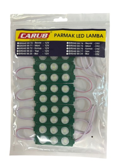 Parmak Lamba Camlı Yeşil 12v 10'lu Br 040 99 24