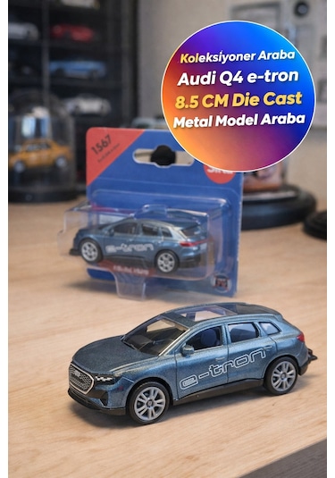 Siku Audi Q4 E-tron Metal Model Araba Oyuncak Diecast Koleksiyon Lisanslı Elektrikli Orijinal 8.5 Cm