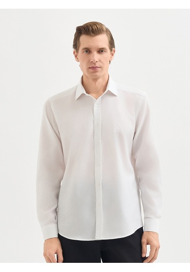 Karaca Erkek Slım Fıt Gömlek-beyaz 11.25w.04.025 Beyaz