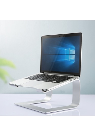 Cbtx Z29 Ayrılabilir Hollow-out Dizüstü Bilgisayar Standı Tutucu Dizüstü Bilgisayar Yükseltici Destek Braketi - Gümüş