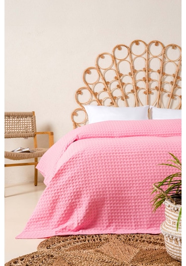 Viva %100 Pamuk Pembe Pike 200x220 2605 Pembe