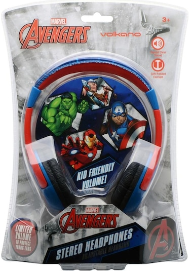 Volkano MV-1001-VAV Lisanslı Marvel Avengers Yenilmezler Kulak Üstü Çocuk Kulaklığı